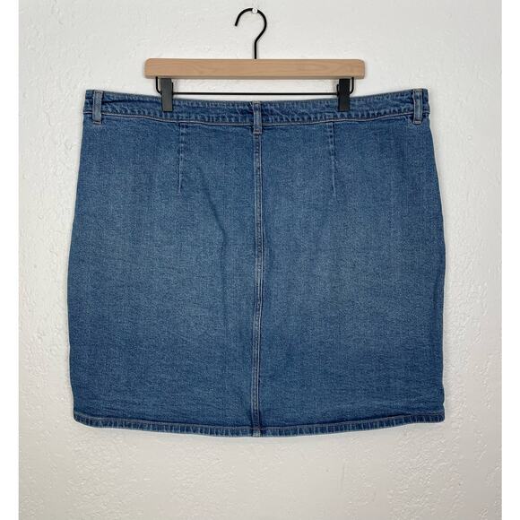 Torrid Button Front Mini Denim Skirt Plus Size 22 - Picture 3 of 5